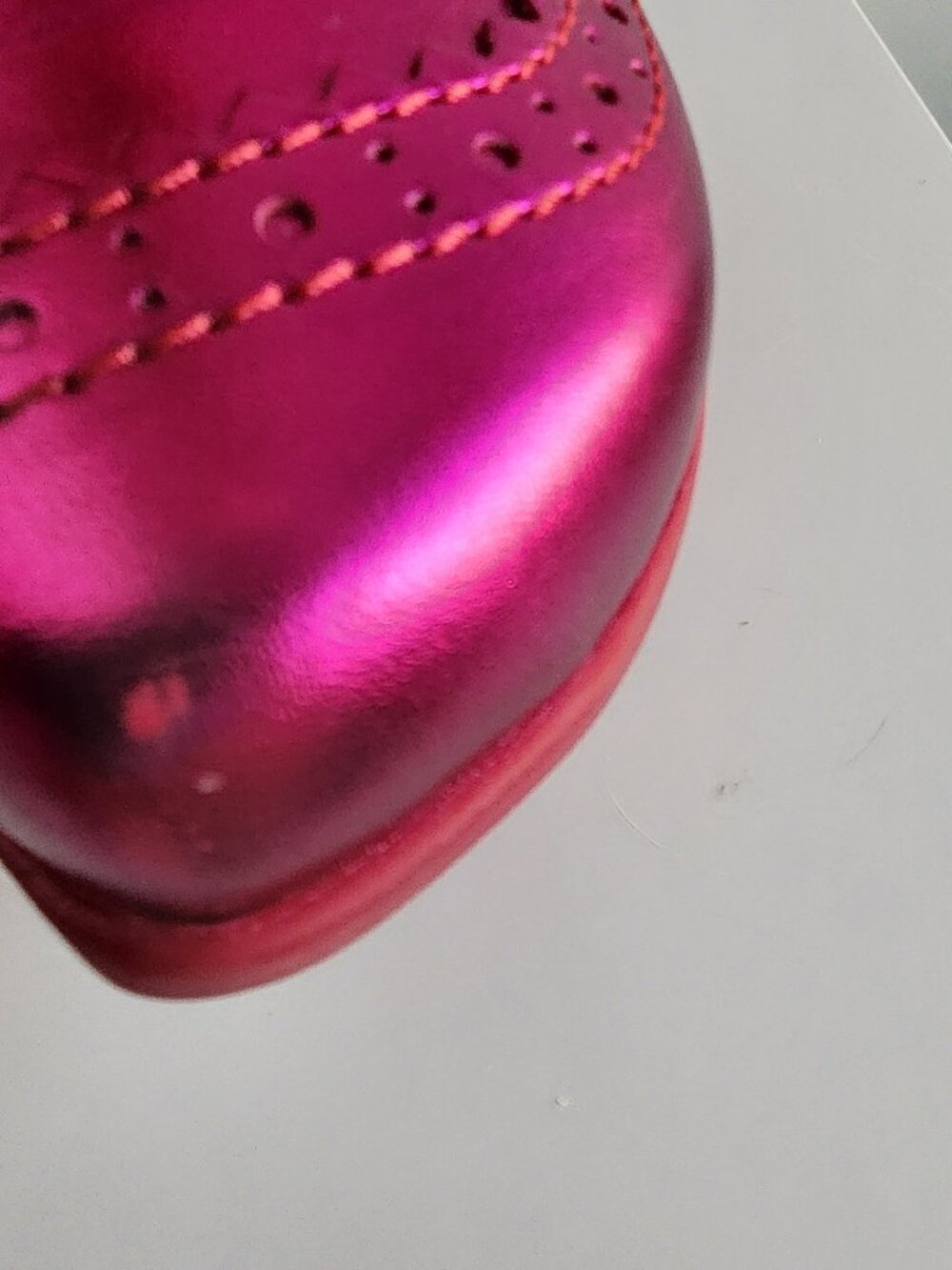 John Fluevog magenta Mellow Bebop Boots, Size 8 - Picture 7 of 8
